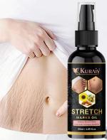 Kuraiy New Natural Actives Stretch Marks Removal Cream Oil for Women in During After Pregnancy No Paraben No Sulphate No Added Colors or Fragrance No Mineral Oil Cellulite Remover Massage Slimming Oil Remove