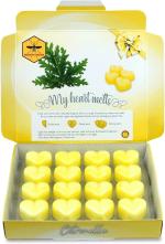 CANDLE_CABINETS Natural Heart Shaped, Soy Wax Tarts, Scented Wax Melts, Wax Warmers, Home FragranceScented Wax Melts -Set of (1 BOX 16 PCS) Assorted Wax Warmer Cubes/Tarts Pure Soy Wax Melts for Burners, Heart Scent Melts, Scented tarts