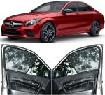 Able Sporty Half Car Sun Shade Curtains for Mercedes-Benz C Class C 200 Set of 6 Pcs