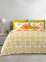 Salona Bichona RichCotton Printed 120 Tc 1 King Size Bedsheet With 2 Pillow Cover