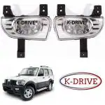 K-Drive GLX OE Type Bumper Fog Lights For Mahindra Scorpio (2009-2014)