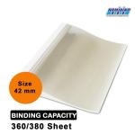 Namibind 10 Pcs Thermal Folder / Transparent Thermal Binding Cover for Book Binding / Classrooms File (42mm)
