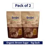 Sri Sri Tattva Shuddhta ka naam Organic Brown Sugar, 1kg x Pack of 2
