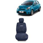 Kingsway Towel Fabric Car Seat Covers for Nissan Micra Active, 2010 Onwards Model, Material: 100% Cotton, Color : Grey, Complete Set of All Seats (Car Specific Front + Rear Seat Covers)