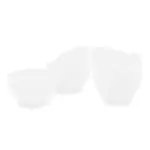 Jaycee Microwave Safe And BPA Free White Round Plastic Bowl - 300 Ml (Pack Of 6)