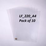 FILE MARS VIRGIN PAPER SHEETS 150 MICRONES L TYPE FOLDER (Set Of 10, White)