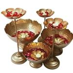 Najam Metals Taaj Bowl For Flower Petals(set of 3)