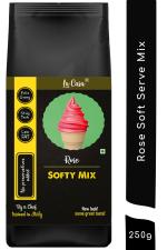 La Casa Soft Serve or Softy Premix - Rose | Extra Creamy & Strong Flavor | Simply add Milk to prepare Soft Serves | 250g |