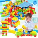 Vastate Train Engine Building Blocks for Kids Puzzle Games for Kids, Toys for Children 60 Pcs