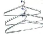 ROCKFIELD Growskv Steel Cloth Hanger Space Saving Non Slip Stainless Steel Metal Hanger for Shirts, Trousers, etc, Coats & Clothes for Wardrobe (Pack of 12)