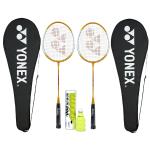 Yonex Yellow, Yellow Aluminum Gr 303F Strung Badminton Racquet - One Size