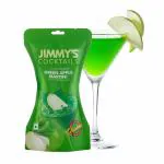 Jimmy's Cocktails Green Apple Martini Cocktail Mixers Quickies Pouch - 12 Pack - 1 Drink Per Pouch | Premium Cocktail Mixers for Vodka & Gin Lovers | Elevate Your Cocktail Experience