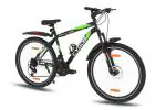 GANG CYGOR Front Suspension Multi Speed (21 Gear's) Dual Disc Brake 26T Mountain Cycle (Black,Green)