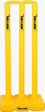 The villain Cricket Wickets , Cricket Stump , Plastic Wickets  (Yellow)