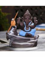 Miss Peach - Multicolor Handicrafted Smoke Ganesha Water Fountain Backflow Incense Burner With 10 Smoke Backflow Incense Cone In Incense Sticks For Home Smoke Ganesh In Religious Idols , Diwali Gift, Best Gift for Diwali Decor, Diwali Decoration