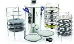 JVL Stainless Steel Thattu Idly, Idiyappam Or Dhokla Maker And Mini Idly Plates