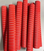 Sixteen Rubber Cricket Bat Grip Red Ring Texture Bat Handle Gripper Cricket Accessories for Boys Cricket Bat Gripper, Red, Pack of 1-Size-Free Size-Multicolor2