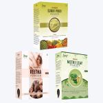 Spag Herbals Organic Sunni Pindi Bath, Reetha And Methi Leaves Powder For Hair And Skin Care 750 G(250G x 3)