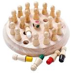 Kiditos Brown Wooden Memory Match Stick Chess Game
