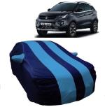 Carigiri Sky Blue And Navy Blue Car Body Cover For Tata Nexon(Triple Stitched,Mirror Pocket)(Models-2017, 2018, 2019, 2020, 2021,2022)
