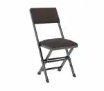 Sahni Portable Furniture Foldable Chair, Metal Folding Chair, Heavy Duty Folding Chairs with Padded Seats for Outdoor, Indoor, Dining, Party, Black (Pack of1)