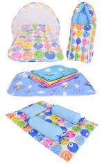 Toddylon New Born Baby Boy's & Baby Girl's Bedding Combo of Net Bed Sleeping Bag Gaddi Set & Sheets Sets