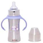 Adore Magnus! Premium Wideneck Stainless Steel Feeding Bottle with anti-colic teat and Handle 250ml