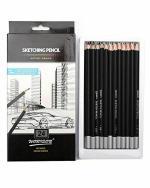 Variety Canvas Graphite Black Art Sketching Pencils Set (Pack of 12)