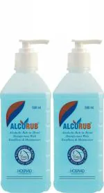 Alcorub Handrub 500 Ml Hand Sanitizer Bottle (2 x 500 ml)