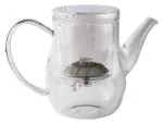 THE KETTLERY Store T00350 Glass Tea Kettle with Infuser 400 ml, Clear