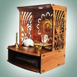 Heartily Laabh Pooja Stand 15.5 x 11.5 x 11 Inch