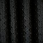 Tishan Decor 213 cm (6.99 ft) Polyester Room Darkening Door Curtain (Pack Of 2) (Self Design, Black)