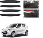 Feelitson Black Car Bumper Protector Safety Guard Scratch For Alto 800 (Pack Of 4)
