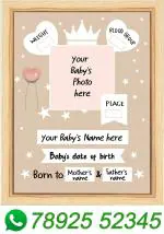 Indianara Wood Wall Photo Frame (Brown, 1 Photo(s), 21.6x28 cm, 8.5x11 Inches)