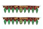 DK trades Decorative Door Hanging toran Bandanwar Wall Door Decorations Pom Pom Toran with Side Wall Hanging for Main Door Entrance Home Temple room Home (Pack of 2)