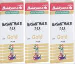 Baidyanath (Jhansi) Basant Malti Ras with Gold Pearl Ayurvedic Medicine (3 Packs, 10 Tablets in Each Pack)