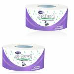 ROYAL NATURAL JUMBO TISSUE ROLL,TOILET TISSUE ROLL, PAPER TISSUE ROLL , 725 SHEETS X PER ROLL ( 2 PACK)