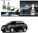 Feelitson White Car C6 H4 Compact Design 36W/3800Lm Led Headlight For Maruti Suzuki Swift Dzire Type -3 (Pack Of 2)