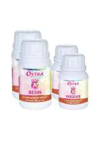 Oytra Transparent Art Resin Kit Hardener Epoxy Smooth Ultra Clear Finish Auto Bubble Release 600g