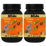 Sfido, Piles Cure, Pain Relief, Stop Piles, Stop Bleeding, 30 capsules , Pack of 2