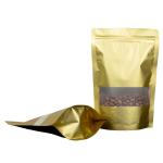 Pocheon - 60 Gm - 25 Pcs Reusable Gold Color Stand up Zip Lock Storage Pouch