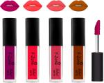 OUR BEAUTY Multicolor Kiss Proof Velvet Matte Liquid Lipstick 22, 16 Ml (Pack Of 4)