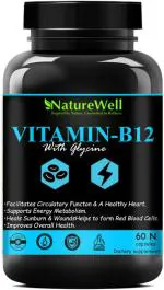 Naturewell Organic B Complex Vitamins B12 And Biotin For Hair And Energy, 60 Capsules
