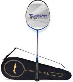 Li-Ning Blue Carbon Fibre Strung Badminton Racquet, 84 G
