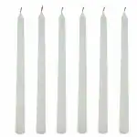 SITARA CRAFTS White Taper Candle 2 x 2 x 25 cm (Pack of 30)
