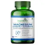 Simply Herbal 330 Mg Magnesium Citrate with Glycinate Complex Supplements For Men Women Immunity, Nerves, Heart Health, Muscles Recovery, Bone Energy, Metabolism, Natural Sleep & Relief - 90 Veg Tablets