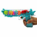 Smartcraft Concept Transparent Gear Gun Toy with with Moving Gears and Colorful Light (Multicolor)