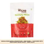 The NutJob Bean Seeds (Sem ke Beej) & Peanuts Mix - Spicy Namkeen Snack, Tea Snack - Nuts & Seeds Mix (250g)