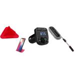 HG techno Services Combo Set Car Duster Extendable Long Handle Microfiber Car Duster Bluetooth FM Transmitter USB Car Charger Fast Charging and Pyramid stand | phone stand Pack of 3
