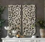 RAJ DECORS HOUSE IN MDF Wall Decoration Panel Hanging Wood Carving Wall Decoration Panel for Living Room Bedroom Hallway Office -M1